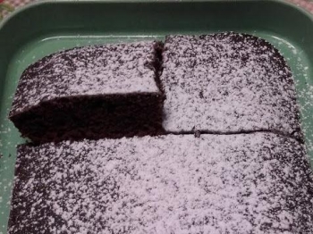 Torta all'acqua al cacao